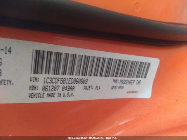 Dodge DART SXT 2014 1C3CDFBB1ED860609 Image 10
