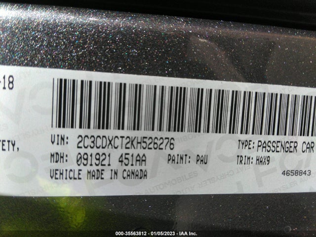Dodge CHARGER R/T 2019 2C3CDXCT2KH526276 Image 9