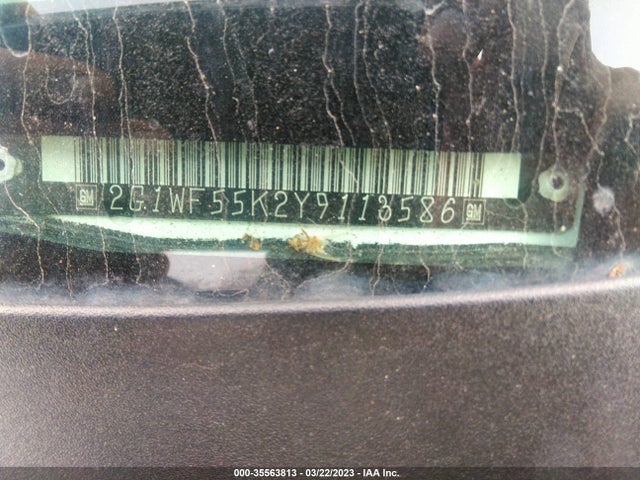 Chevrolet IMPALA 2000 2G1WF55K2Y9113586 Image 10