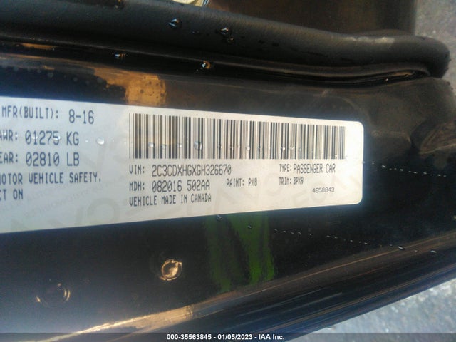 Dodge Charger Sxt 2016 2C3CDXHGXGH326670 Image 9