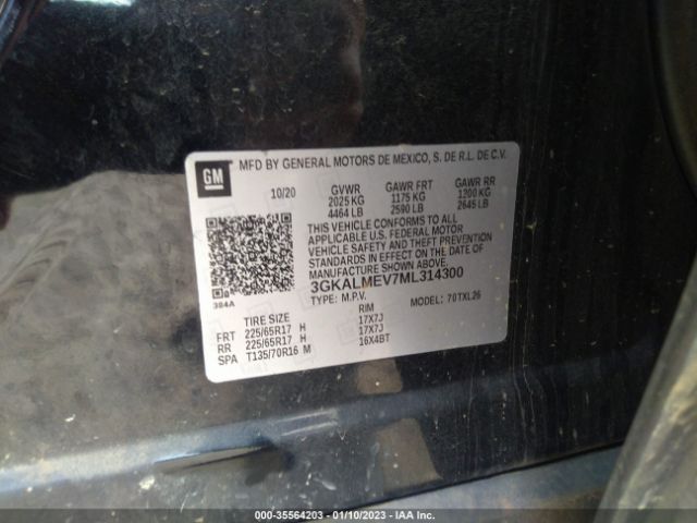 3GKALMEV7ML314300 GMC Terrain Sle