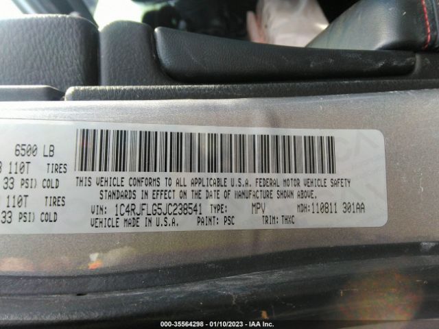 1C4RJFLG5JC238541 Jeep Grand Cherokee Trailhawk