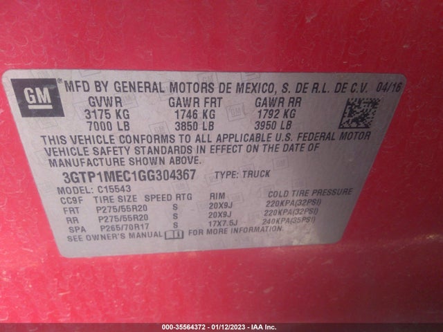 GMC Sierra 1500 Sle 2016 3GTP1MEC1GG304367 Image 10