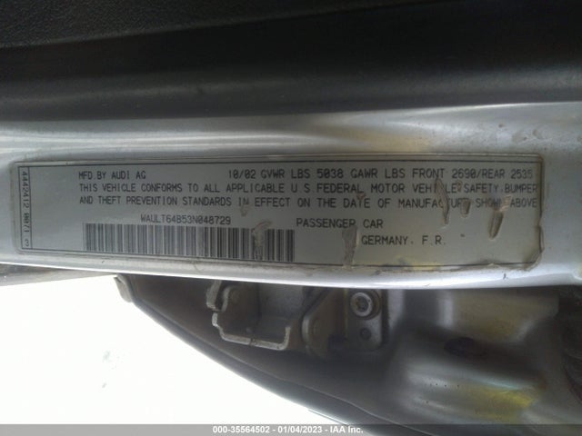 WAULT64B53N048729 Audi A6 3.0l