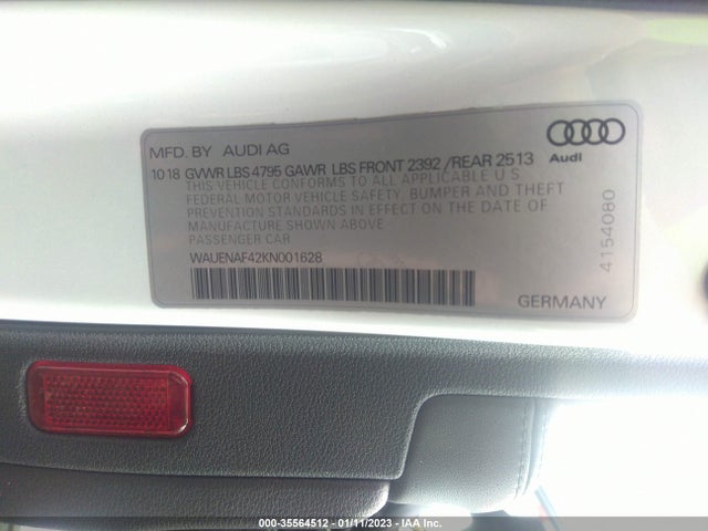 WAUENAF42KN001628 Audi A4