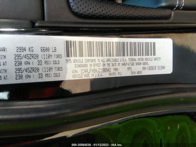 1C4RJFN9XJC198942 Jeep Grand Cherokee Trackhawk