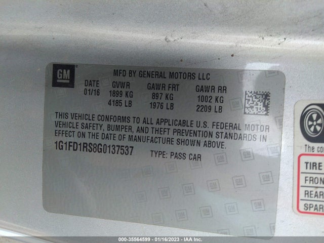Chevrolet Camaro 2lt 2016 1G1FD1RS8G0137537 Image 8
