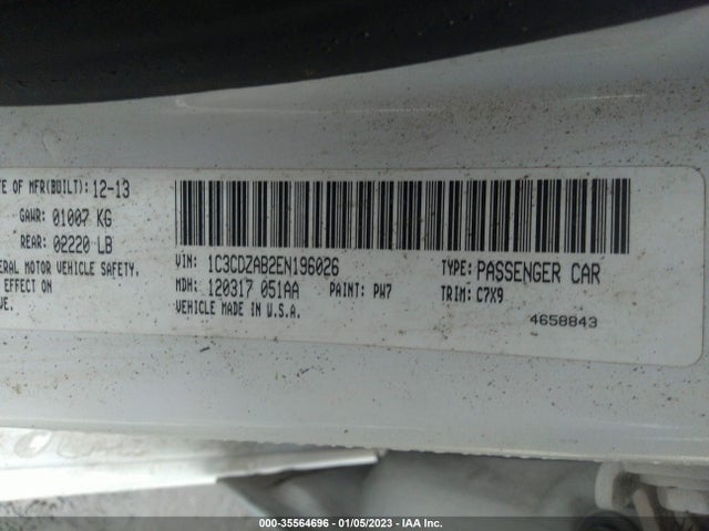 Dodge Avenger 2014 1C3CDZAB2EN196026 Image 9