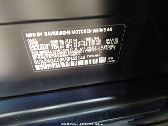 5UXCW2C09M9H42144 BMW X7 Xdrive40i