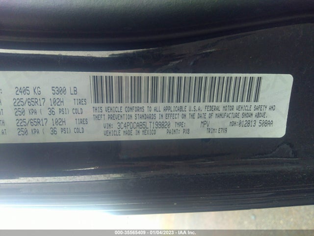 Dodge Journey Se Value 2020 3C4PDCAB5LT199820 Image 9