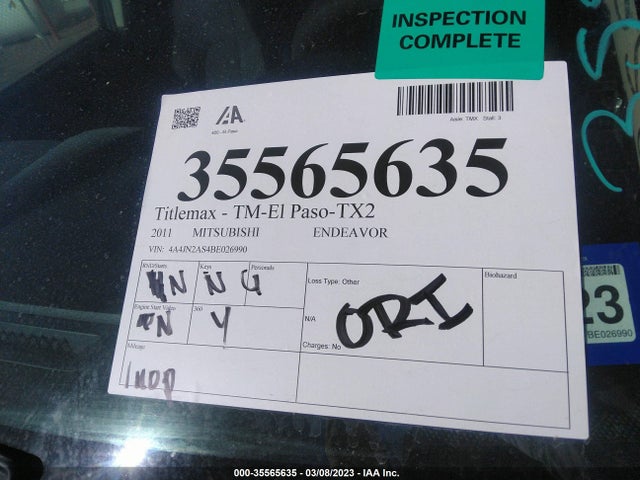 4A4JN2AS4BE026990 Mitsubishi Endeavor Ls