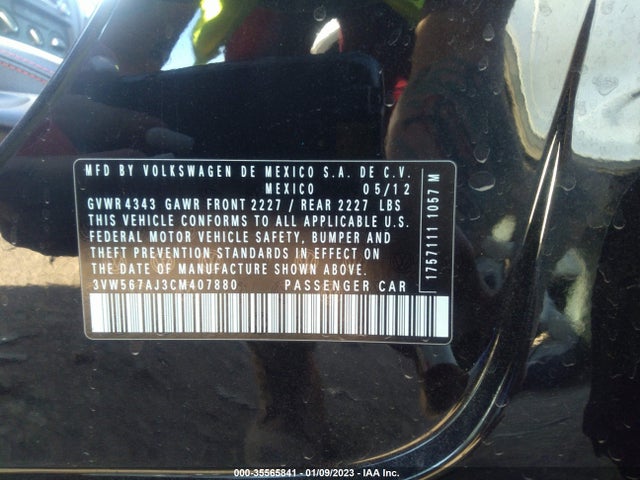 Volkswagen GLI 2012 3VW567AJ3CM407880 Image 10