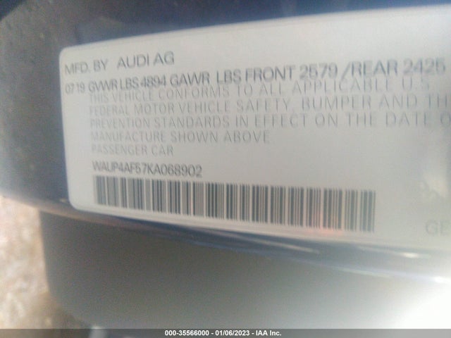 2019 Audi S5, VIN: WAUP4AF57KA068902