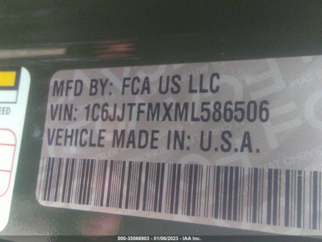 1C6JJTFMXML586506 Jeep Gladiator Overland