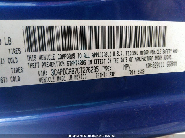 Dodge Journey American Value Pkg 2012 3C4PDCAB7CT276235 Image 10