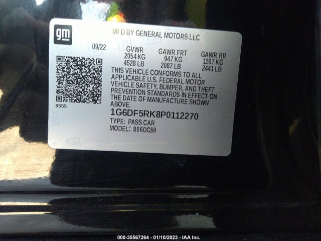 2023 Cadillac CT4, VIN: 1G6DF5RK8P0112270