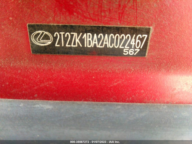 Lexus RX 350 2010 2T2ZK1BA2AC022467 Image 11