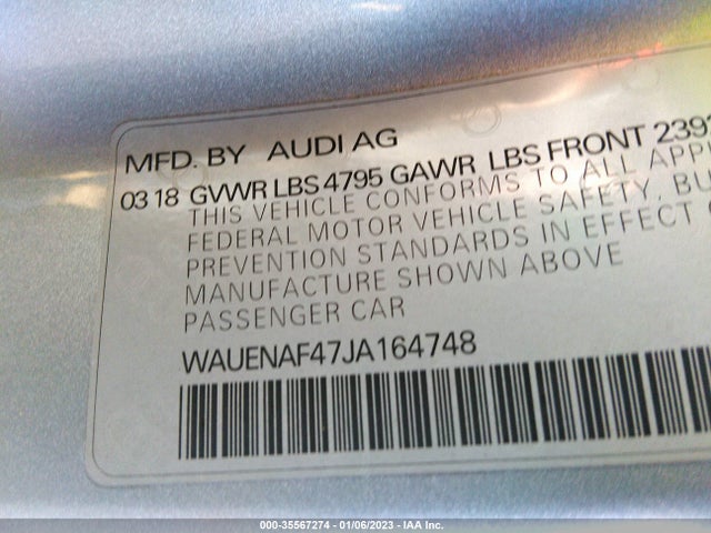 Audi A4 Premium Plus 2018 WAUENAF47JA164748 Image 9