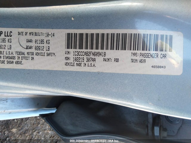 1C3CCCAB2FN609418 Chrysler 200 Limited
