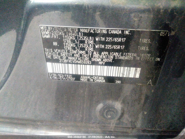Toyota RAV4 LE 2017 2T3BFREV0HW659283 Image 10