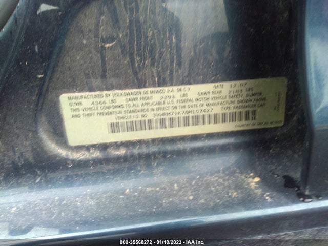 3VWRM71K78M107427 Volkswagen Jetta Sedan Se/sel