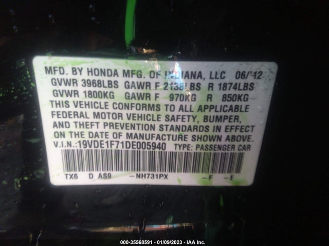Acura ILX 2013 19VDE1F71DE005940 Image 15