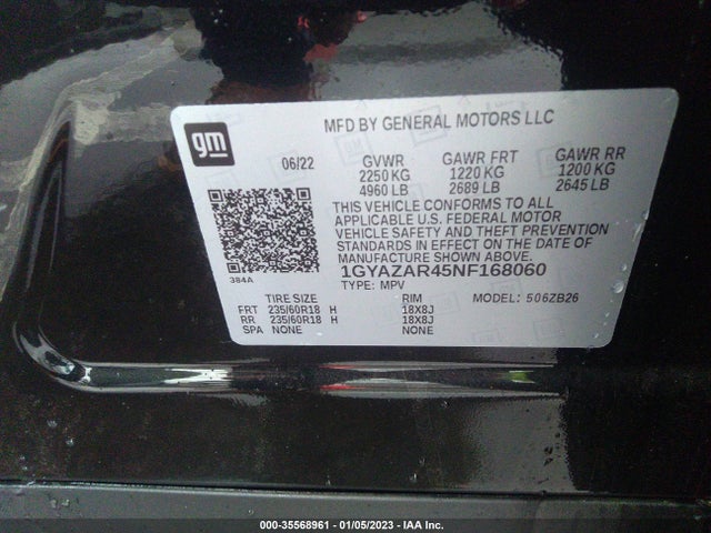 Cadillac Xt4 Fwd Luxury 2022 1GYAZAR45NF168060 Image 10