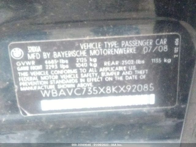 WBAVC735X8KX92085 BMW 3 Series 328xi