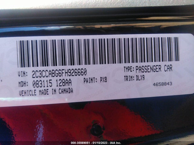 Chrysler 300 300s 2015 2C3CCABG6FH926660 Image 9