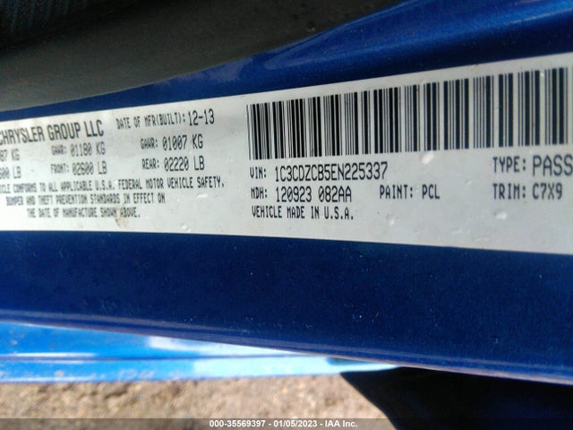 Dodge Avenger Sxt 2014 1C3CDZCB5EN225337 Image 9