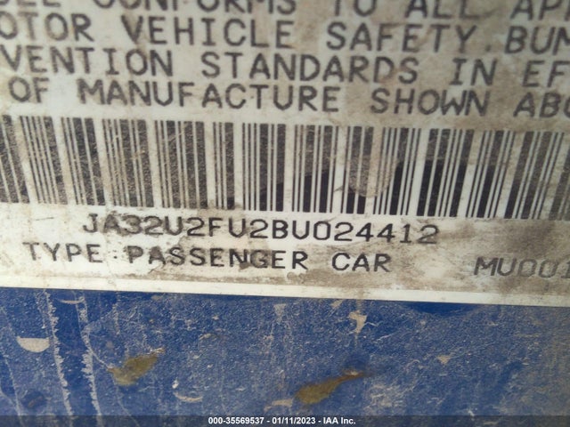 JA32U2FU2BU024412 Mitsubishi LANCER ES