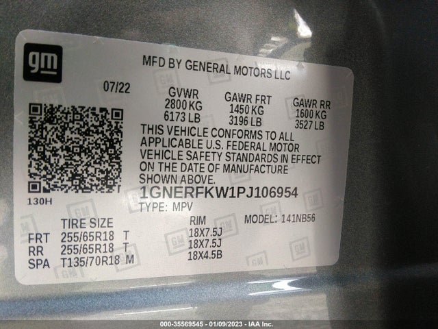 Chevrolet Traverse Ls 2023 1GNERFKW1PJ106954 Image 9