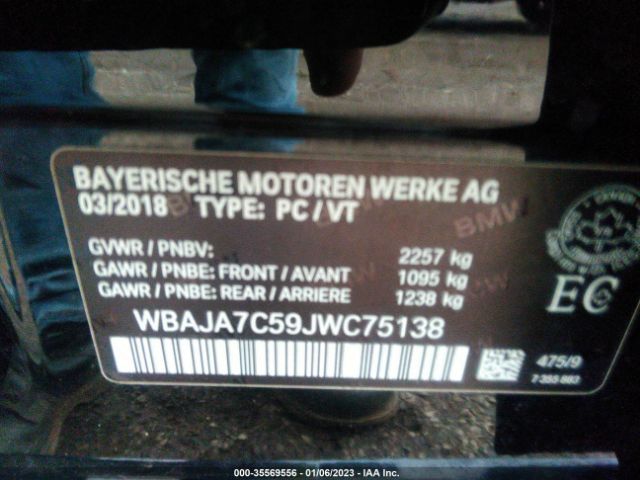 WBAJA7C59JWC75138 BMW 5 Series 530i Xdrive