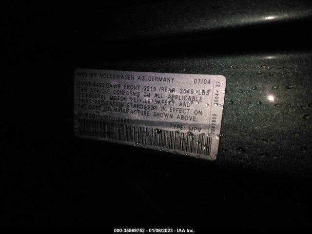 Volkswagen Touareg 2005 WVGCM77L05D015684 Image 11