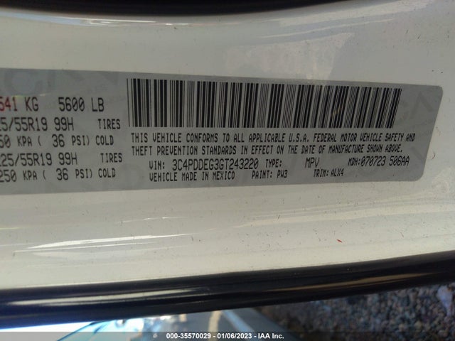 2016 Dodge Journey, VIN: 3C4PDDEG3GT243220
