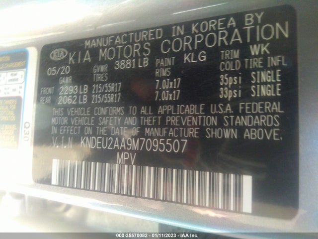 2021 Kia Seltos, VIN: KNDEU2AA9M7095507