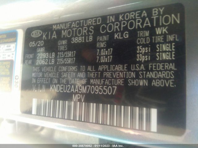 KNDEU2AA9M7095507 KIA SELTOS S