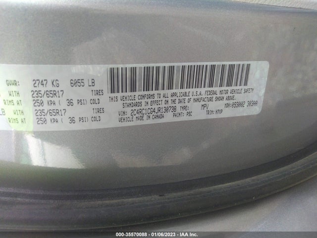 2018 Chrysler Pacifica, VIN: 2C4RC1CG4JR130738