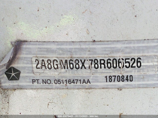 Chrysler Pacifica Touring 2008 2A8GM68X78R606526 Image 10