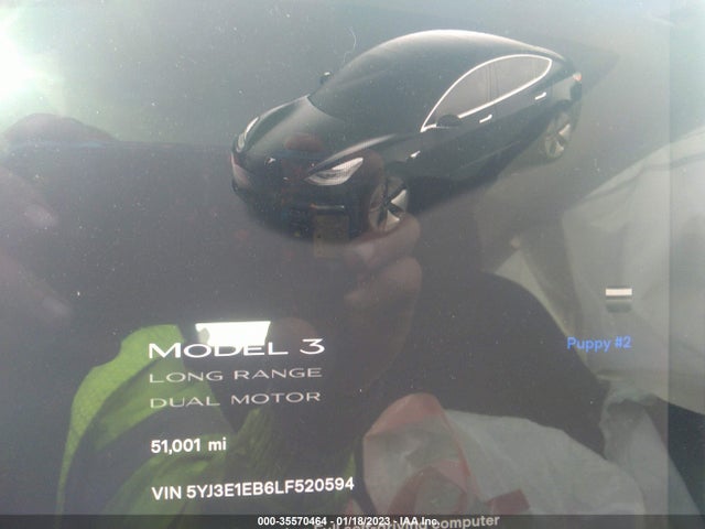 Tesla Model 3 Long Range 2020 5YJ3E1EB6LF520594 Image 7