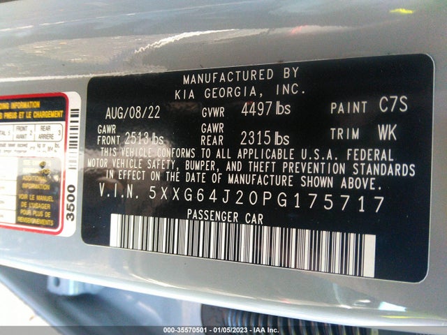 2023 Kia K5, VIN: 5XXG64J20PG175717