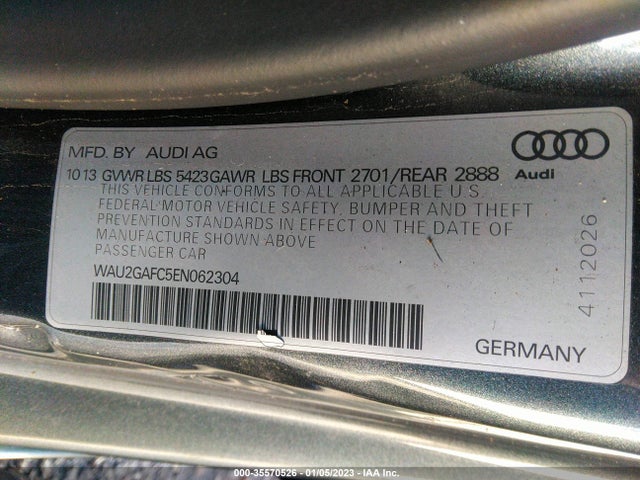 WAU2GAFC5EN062304 Audi A7 3.0 Prestige