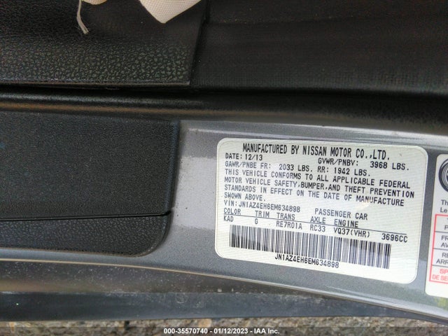 Nissan 370z Touring 2014 JN1AZ4EH6EM634898 Image 10