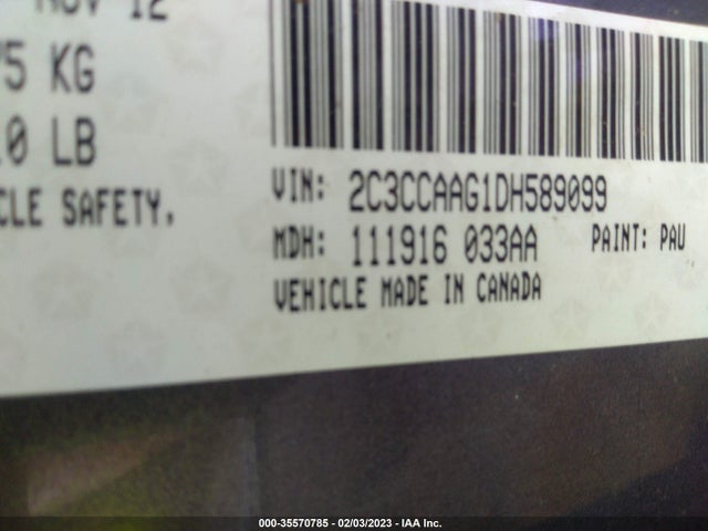 Chrysler 300 2013 2C3CCAAG1DH589099 Image 9