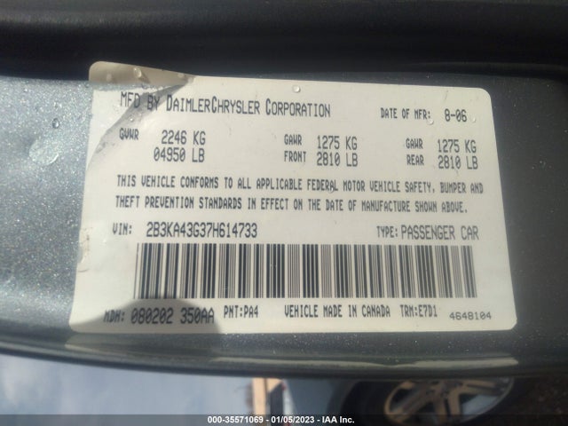 Dodge Charger 2007 2B3KA43G37H614733 Image 10