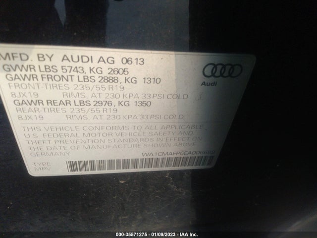 Audi Q5 Premium Plus 2014 WA1CMAFP6EA006599 Image 9