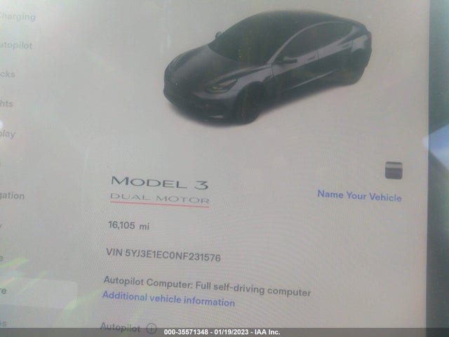 Tesla Model 3 Performance 2022 5YJ3E1EC0NF231576 Image 7