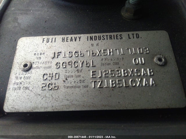 JF1SG676X5H717103 Subaru Forester (natl) Xs L.l. Bean Edition