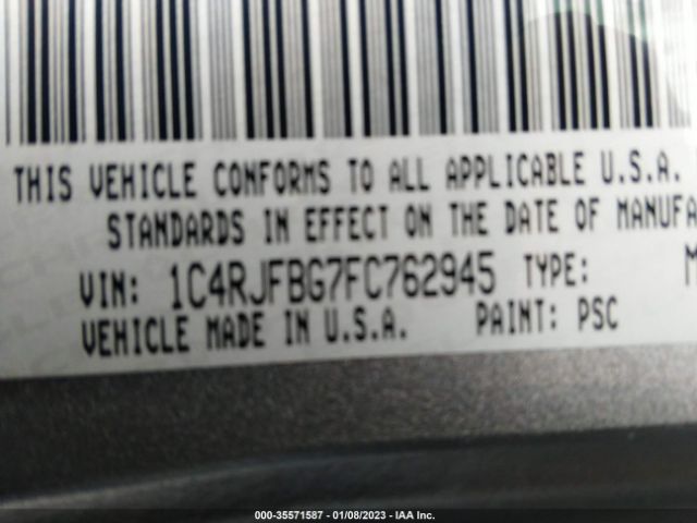 1C4RJFBG7FC762945 Jeep Grand Cherokee Limited