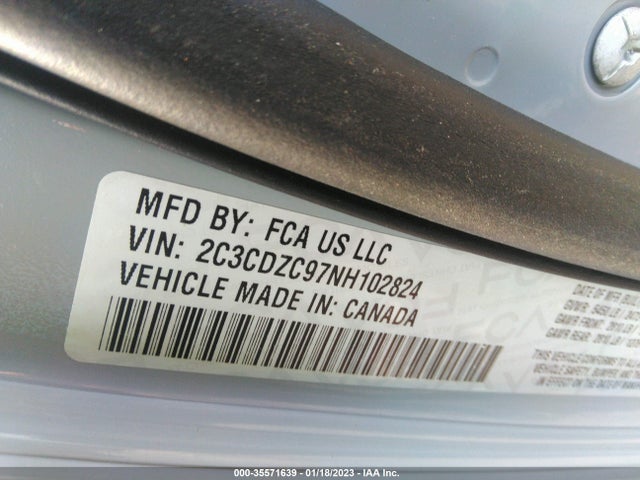 2022 Dodge Challenger, VIN: 2C3CDZC97NH102824